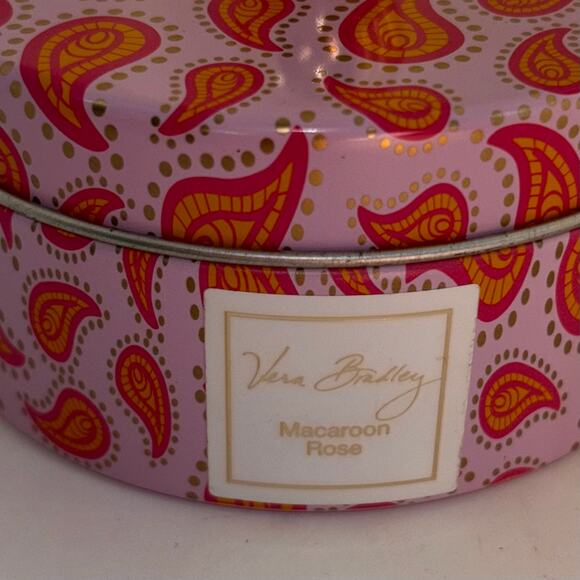 Vera Bradley Mavaroon Rose Scented Candle in Collectible Tin NEW Floral - Picture 6 of 6